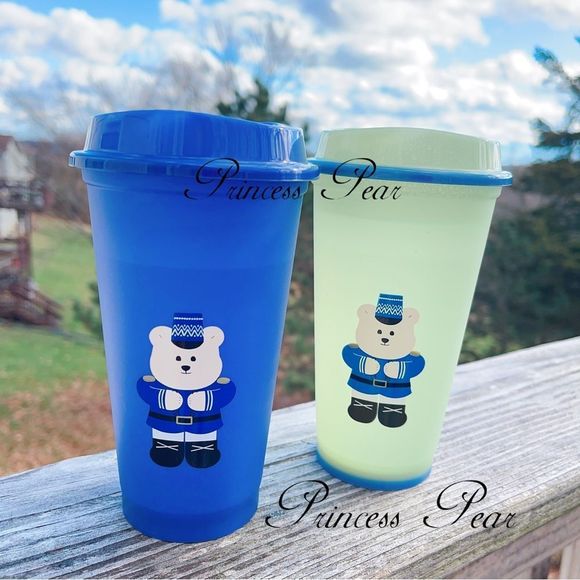 Starbucks 2022 Thailand Nutcrackers stopper with Reusable color changing hot cup - Picture 2 of 5